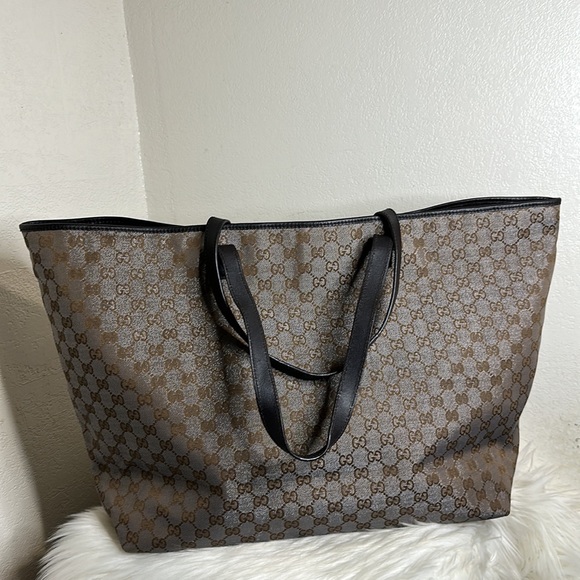 💯Authentic Gucci Large Tote Canvas🍀 - Picture 8 of 17